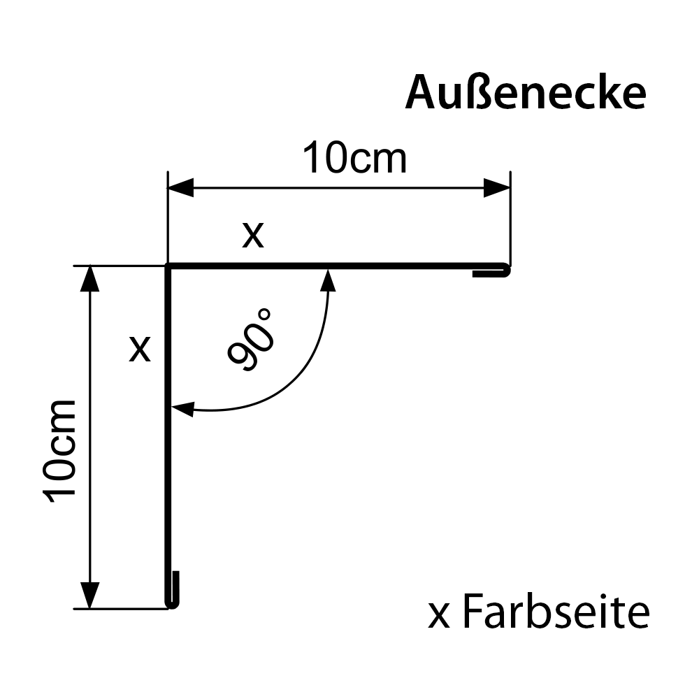 Außenecke Wandverkleidung