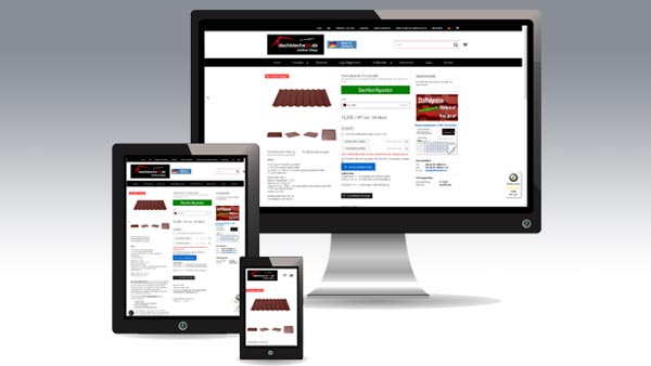 dachbleche24-shop.de auf Desktop, Tablet und Mobilgeräten