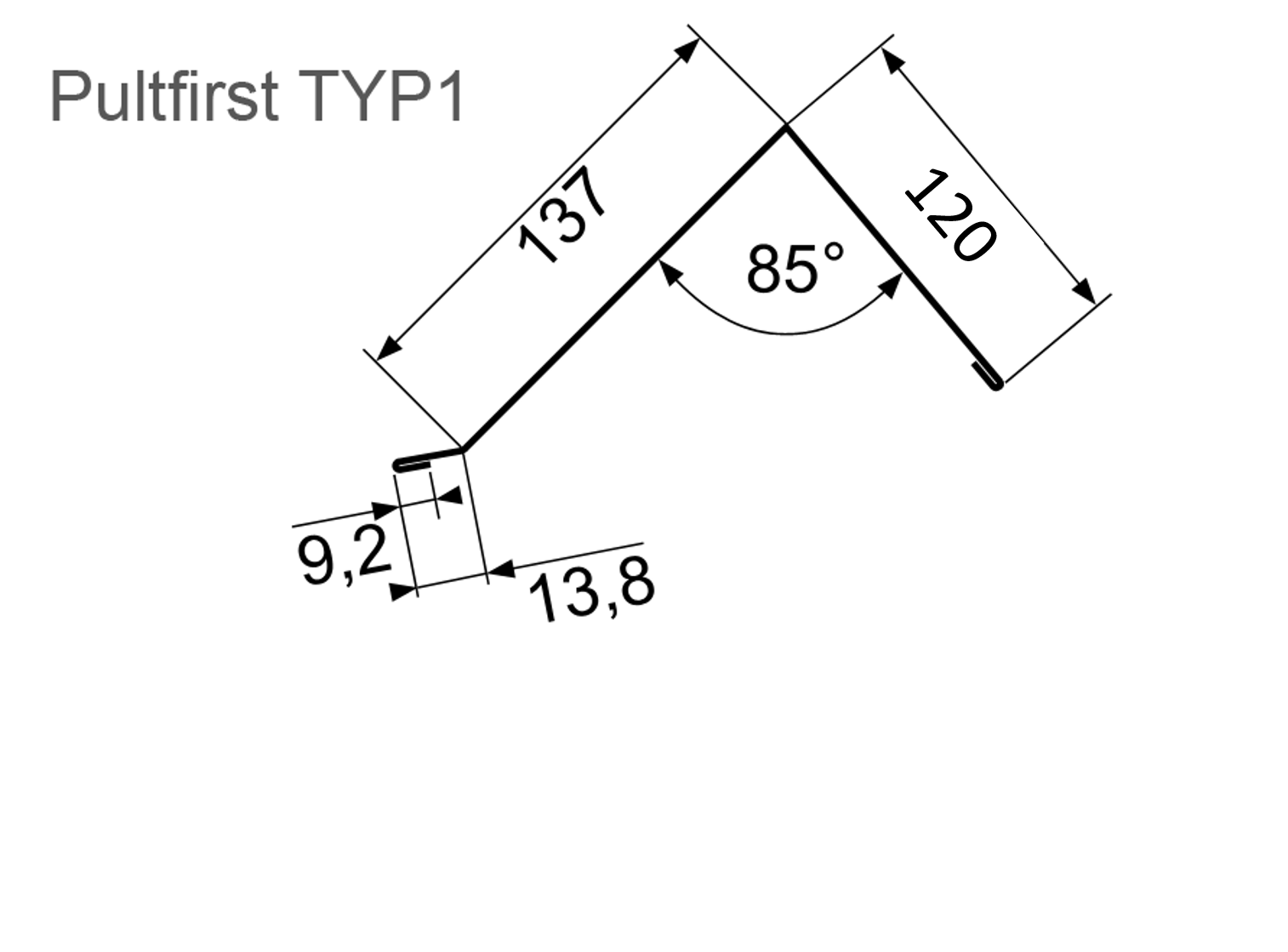 Pultfirst Querschnittzeichnung