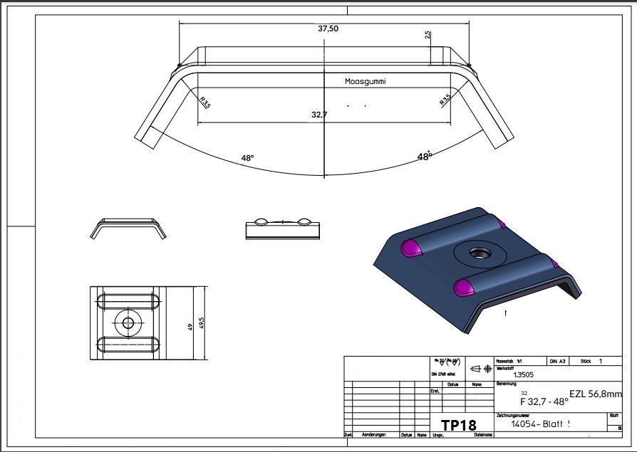 TP18 Kalotte Querschnittzeichnung