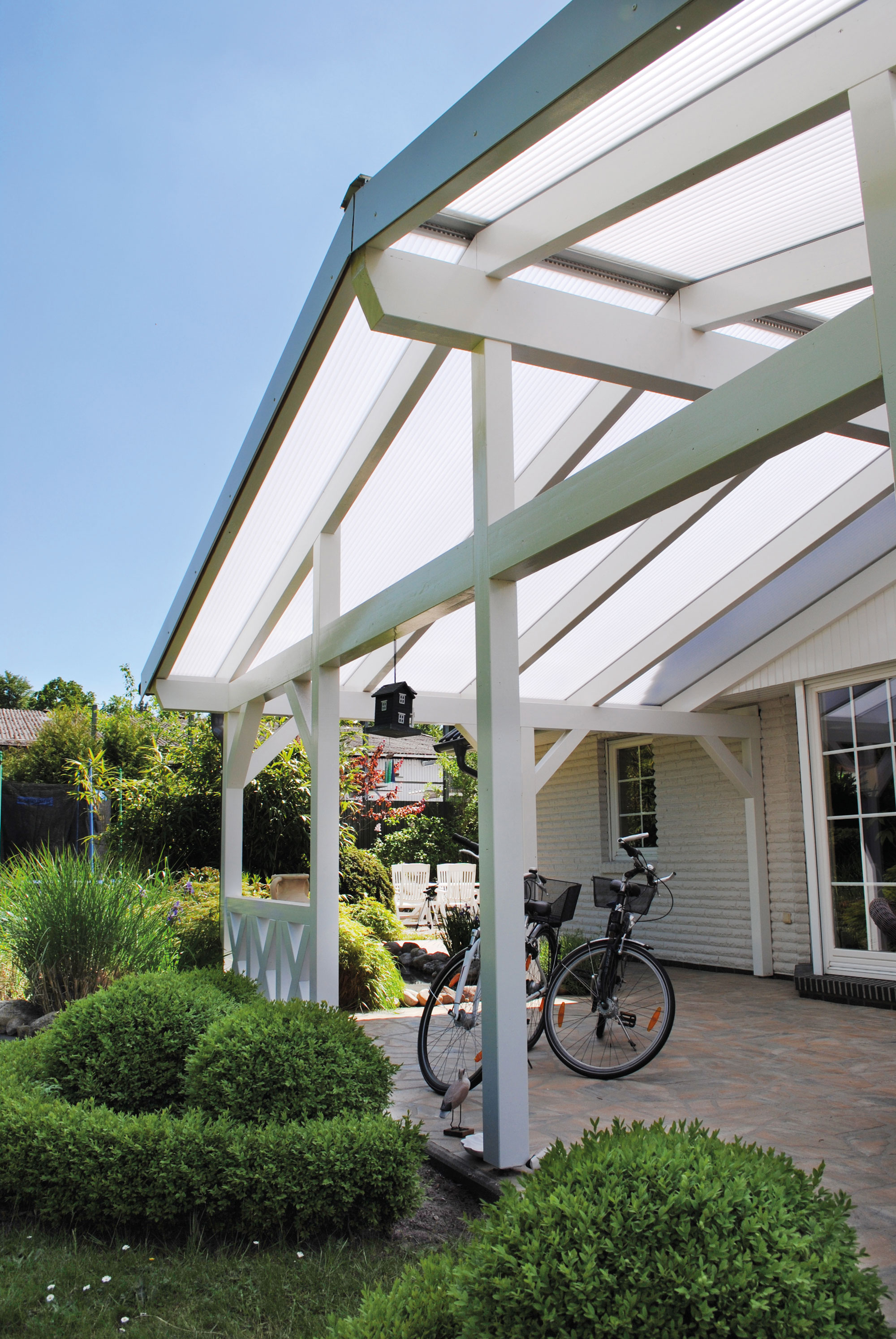 Eingangsbereich mit Doppelstegplatten