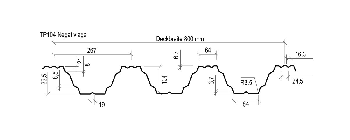 TP104 Querschnittzeichnung