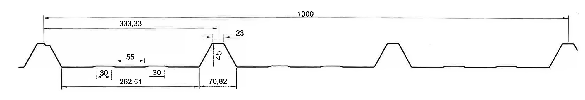 TP45 Querschnittzeichnung