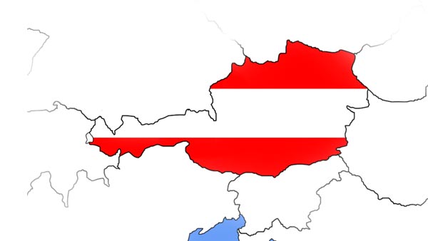 Karte von Österreich