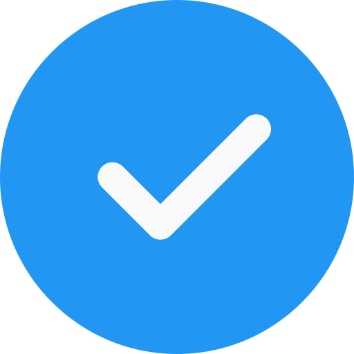 Checkmark blue icon