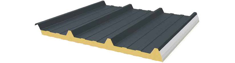 Perspektive Sandwichplatte Dachelement Trapezprofil